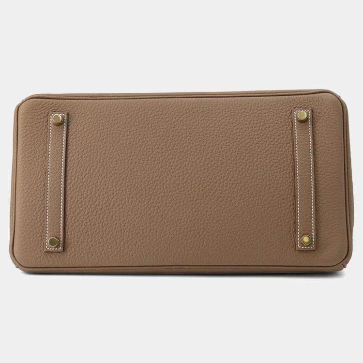 Pre Owned Hermes Birkin Etoupe Togo Leather Size 35