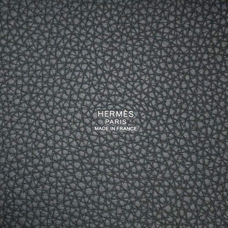 Pre Owned Hermes Picotin Lock Eclat Vert Mangrove/Guripantan Swift Leather Taurillon Clemence Size Pm