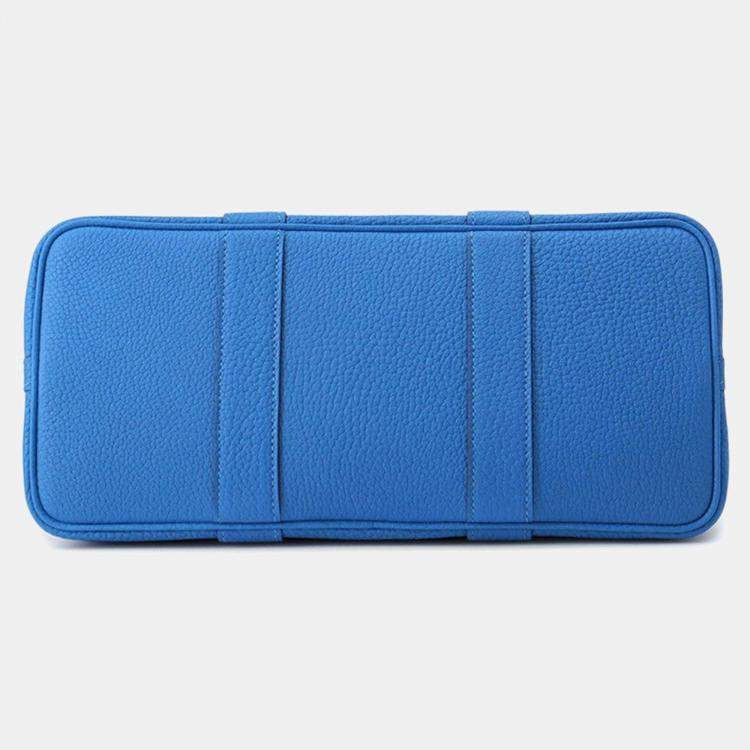 Pre Owned Hermes Garden Party New Blue Hydra Negonda Leather Size Tpm