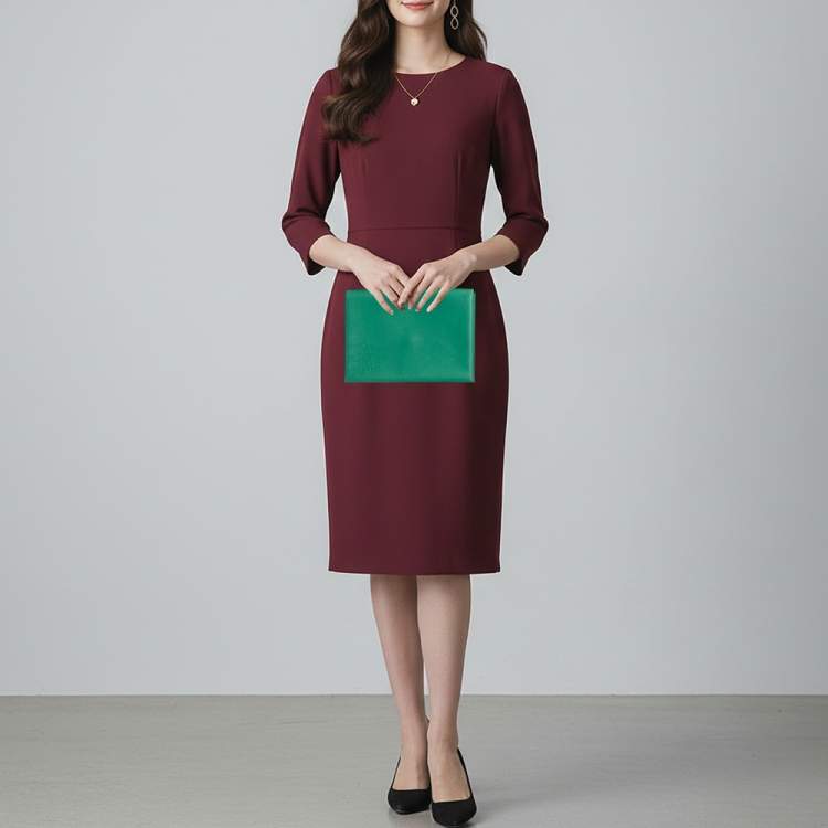 Pre Owned Hermès Calvi MM Vert Vertigo/Vert Titien Evercolor Leather Pochette