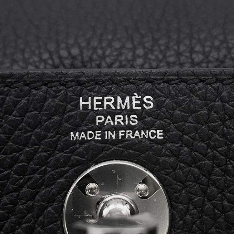 Pre Owned Hermes Lindy Black Taurillon Clemence Size Mini