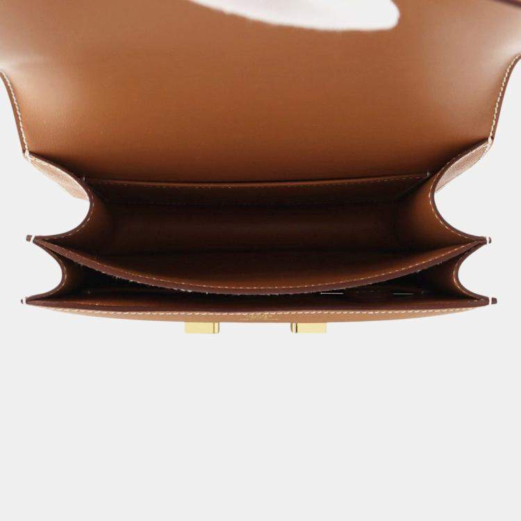 Pre Owned Hermes Constance 3 Miroir Gold Epsom Size Mini