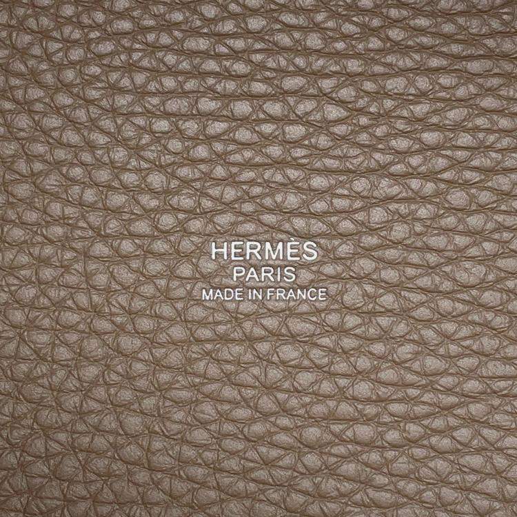 Pre Owned Hermes Picotin Padlock Etoupe Taurillon Clemence Size Pm