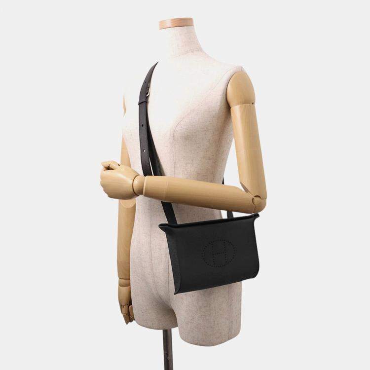 مملوكة مسبقًا Hermes Videpoches Black Epsom