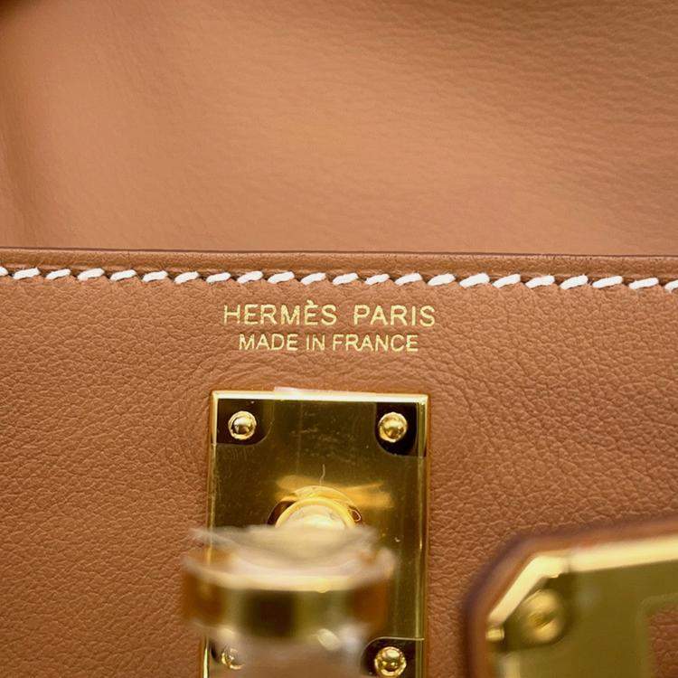 Pre Owned Hermes Kelly Jump Gold Swift Leather