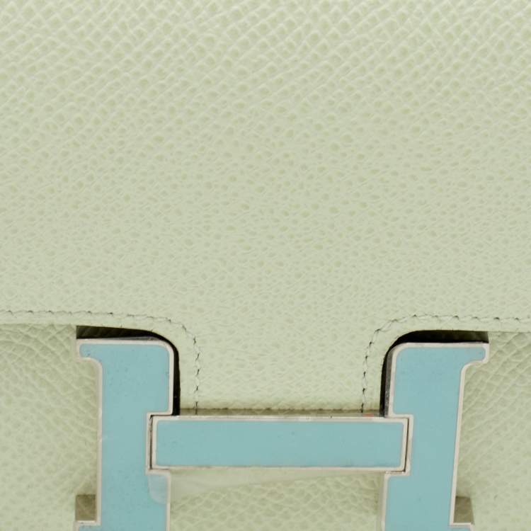 Pre Owned هيرمس كونستانس سليم محفظة جلد إبسوم فيرت فيز