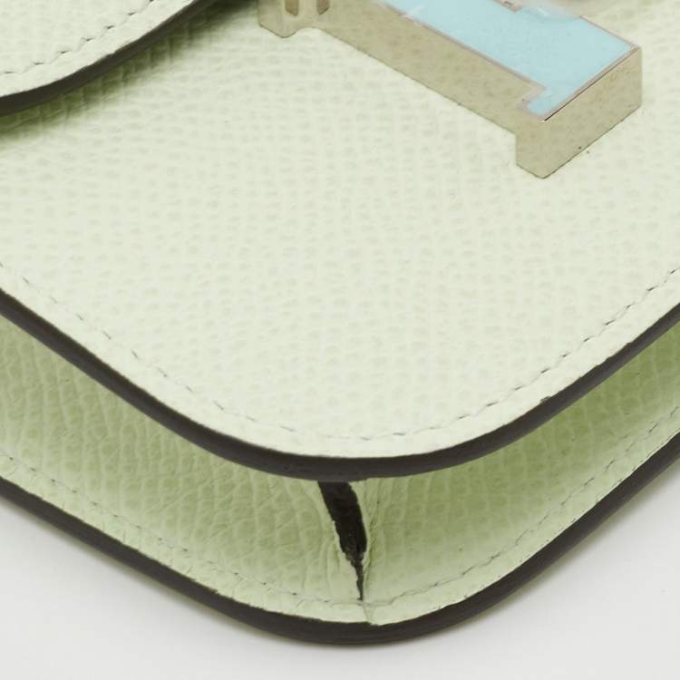 Pre Owned هيرمس كونستانس سليم محفظة جلد إبسوم فيرت فيز