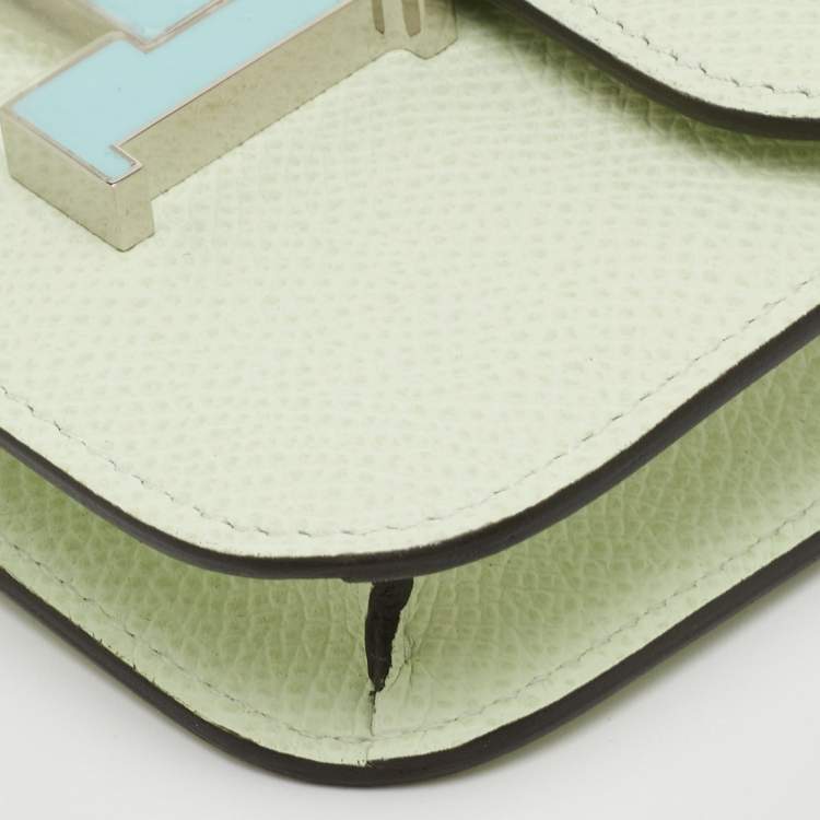 Pre Owned هيرمس كونستانس سليم محفظة جلد إبسوم فيرت فيز