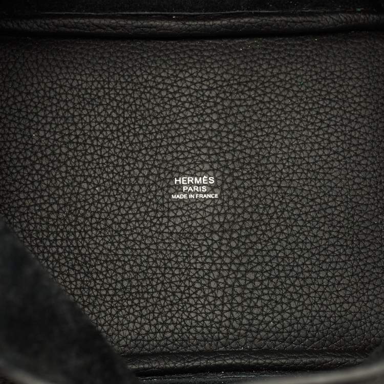 مملوكة مسبقًا Hermes Picotin Lock 18 Noir Taurillon Clemence Leather Tote