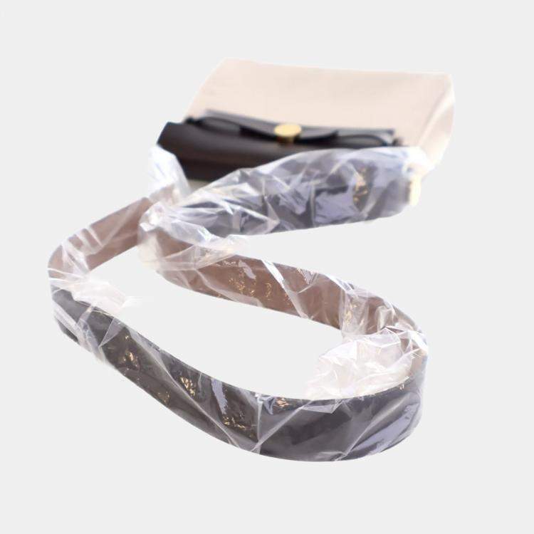 Pre Owned Hermes Brown,Cream Military Toile Mini Herbag Zip 20