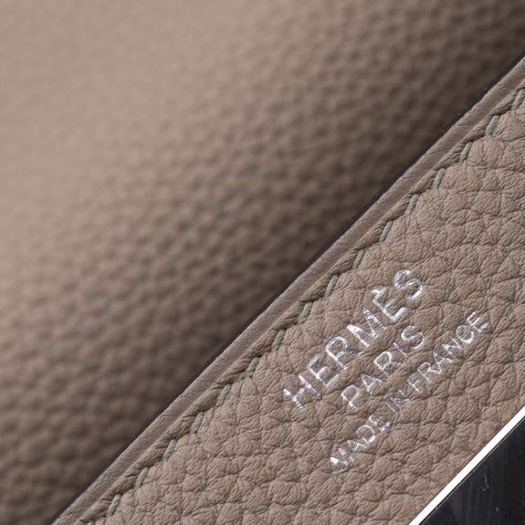 Pre Owned Hermes Gris Tourterelle Togo Leather Palladium Hardware Kelly Retourne 32 Bag