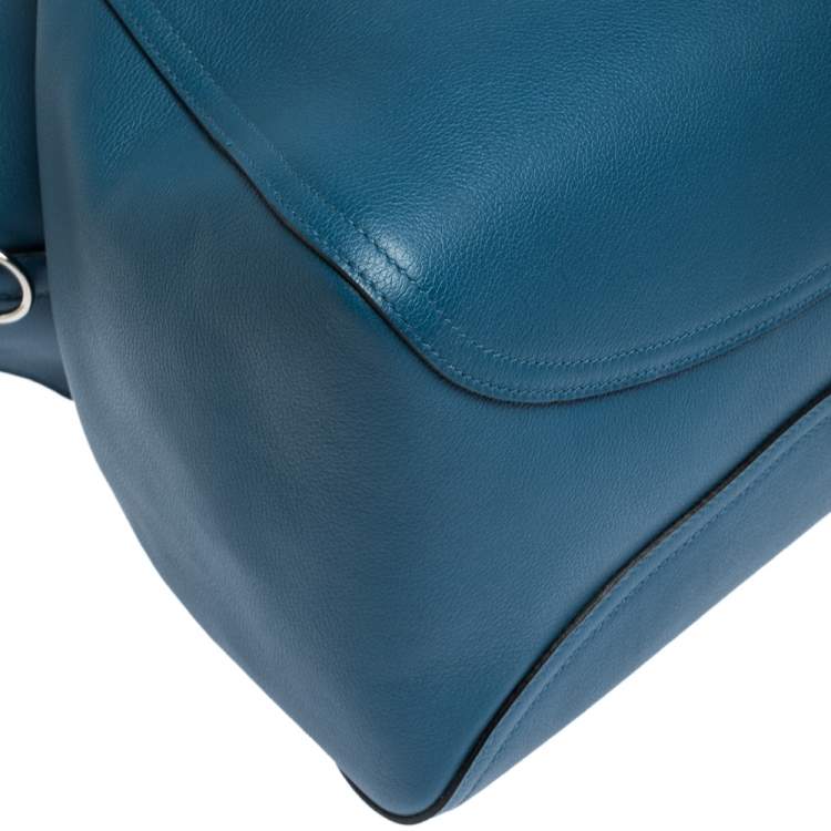 Pre Owned Hermes Colvert Evercolor Leather Palladium Hardware Oxer Top Handle Bag