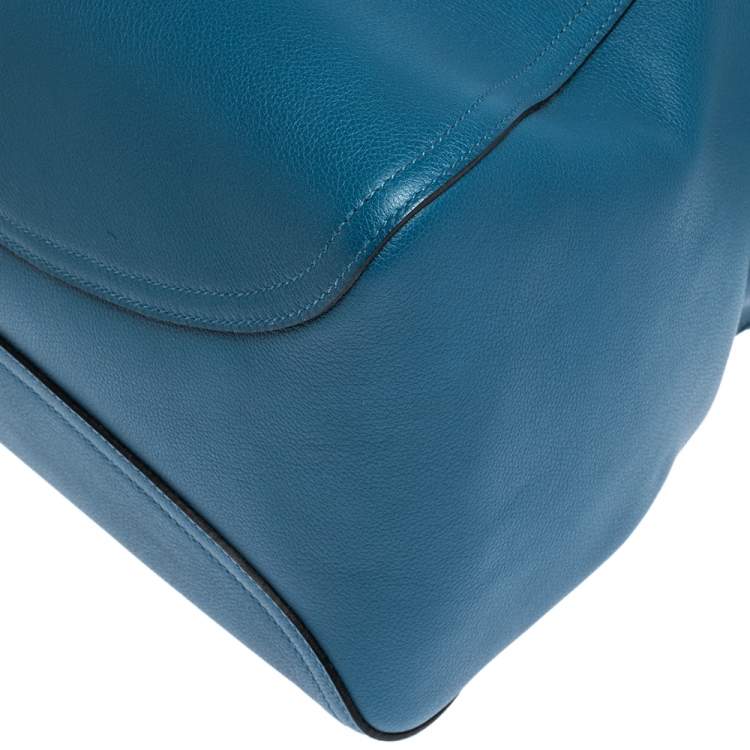 Pre Owned Hermes Colvert Evercolor Leather Palladium Hardware Oxer Top Handle Bag