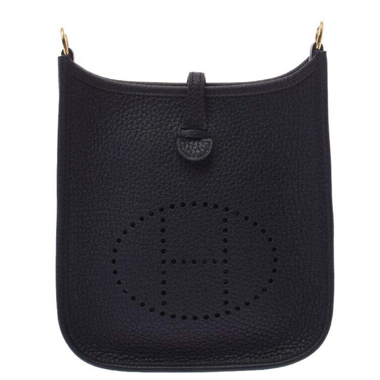 hermes taurillon clemence evelyne tpm black