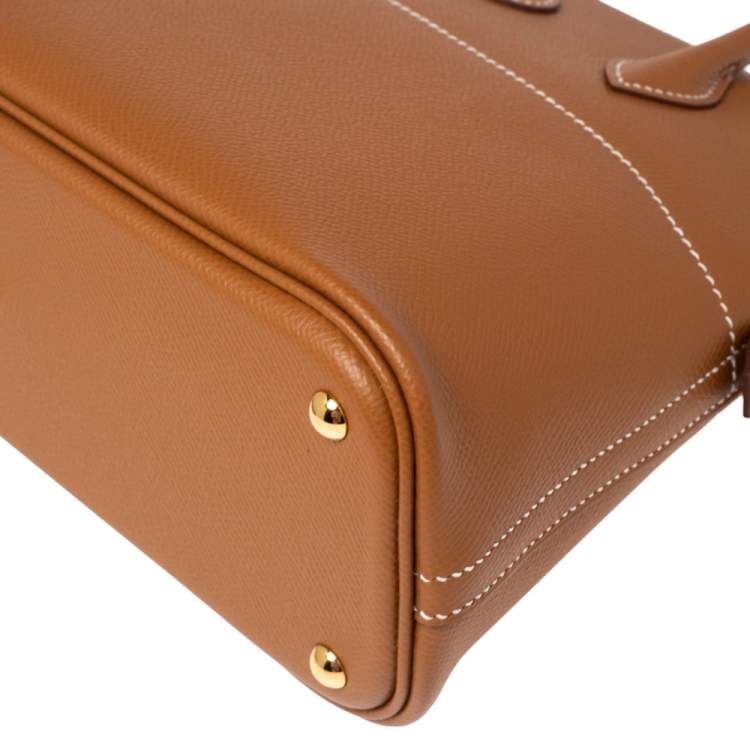 Pre Owned Hermes Gold Epsom Leather Bolide 27 Bag
