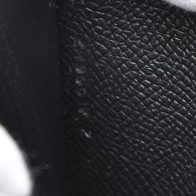 Pre Owned Hermes Black Epsom Leather Palladium Hardware Kelly Wallet 