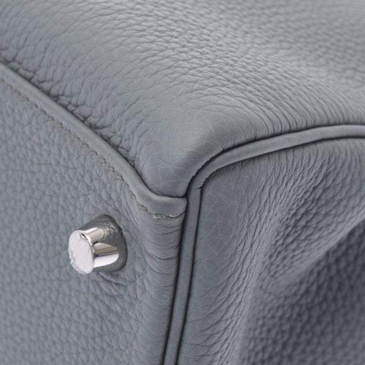 مملوكة مسبقًا Hermes Grey Togo Leather Palladium Hardware Kelly Retourne 32 Bag 