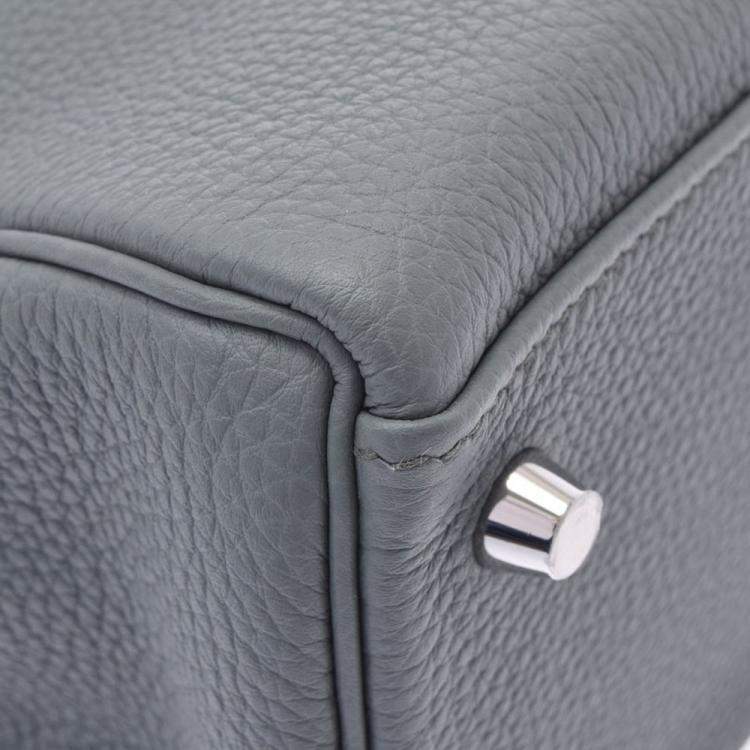 مملوكة مسبقًا Hermes Grey Togo Leather Palladium Hardware Kelly Retourne 32 Bag 