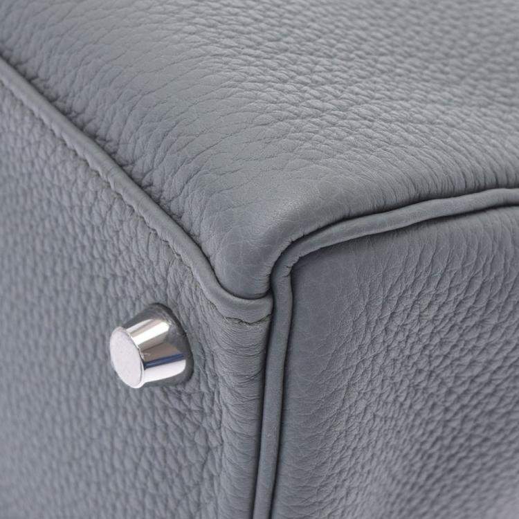 مملوكة مسبقًا Hermes Grey Togo Leather Palladium Hardware Kelly Retourne 32 Bag 
