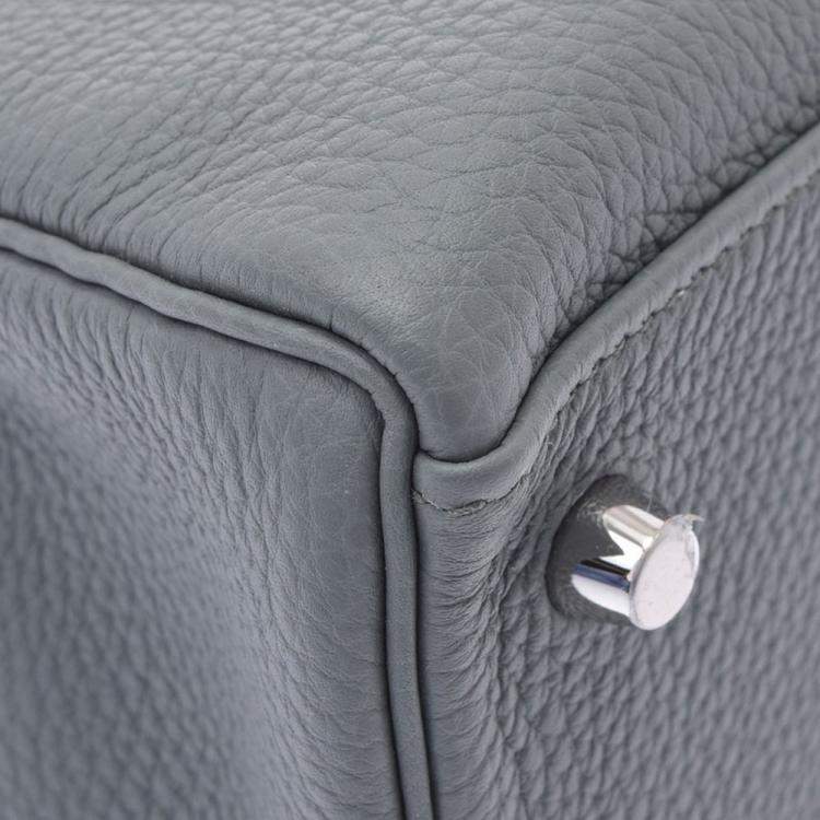 مملوكة مسبقًا Hermes Grey Togo Leather Palladium Hardware Kelly Retourne 32 Bag 