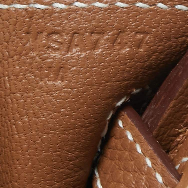 Pre Owned Hermès Gold Togo Leather Palladium Plated Birkin 25 Bag