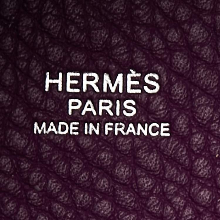 Pre Owned Hermes Anemone Taurillon Clemence Leather Picotin Lock 18 Bag