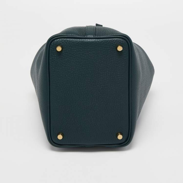 Pre Owned Hermes Vert Cypress Taurillon Clemence Leather Picotin Lock 18 Bag