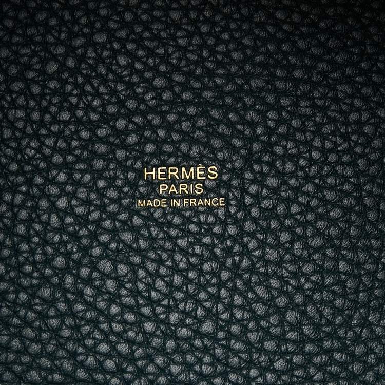 Pre Owned Hermes Vert Cypress Taurillon Clemence Leather Picotin Lock 18 Bag
