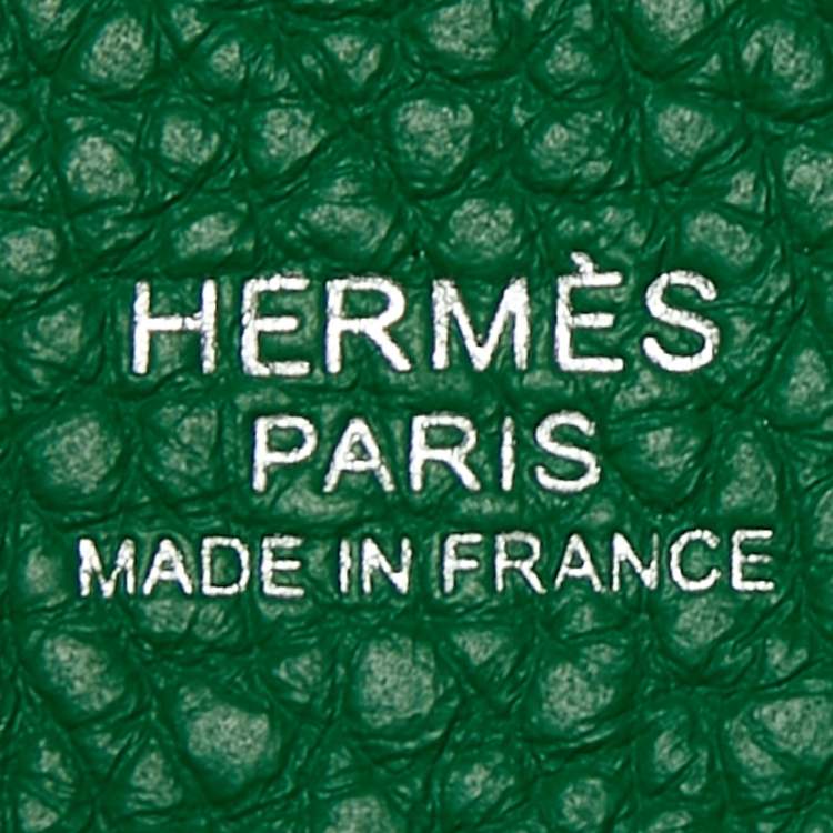 Pre Owned Hermes So Green Bambou Clemence Leather Picotin Lock 18 Bag