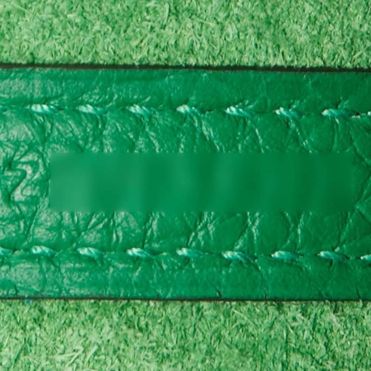 Pre Owned Hermes So Green Bambou Clemence Leather Picotin Lock 18 Bag