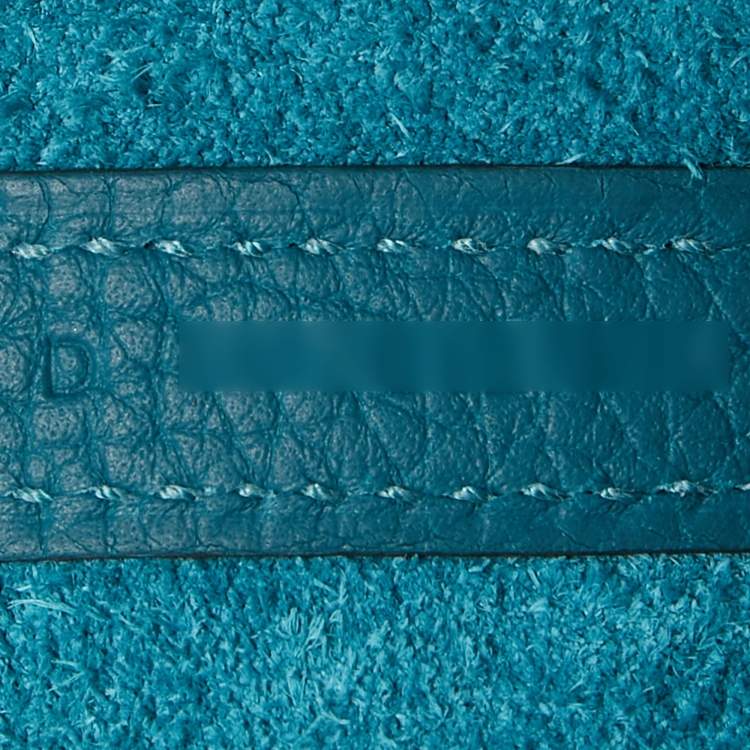 Pre Owned Hermes Vert Bosphore/Deep Blue Clemence Leather Picotin Lock 18 Bag