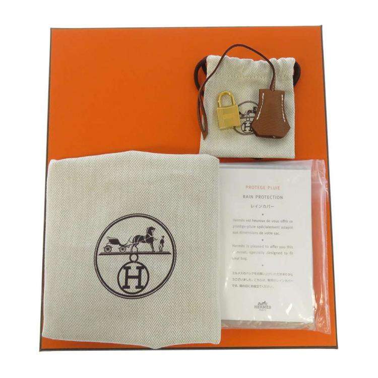 Pre Owned Hermes Gold Togo Leather Gold Hardware Birkin 25 Bag 