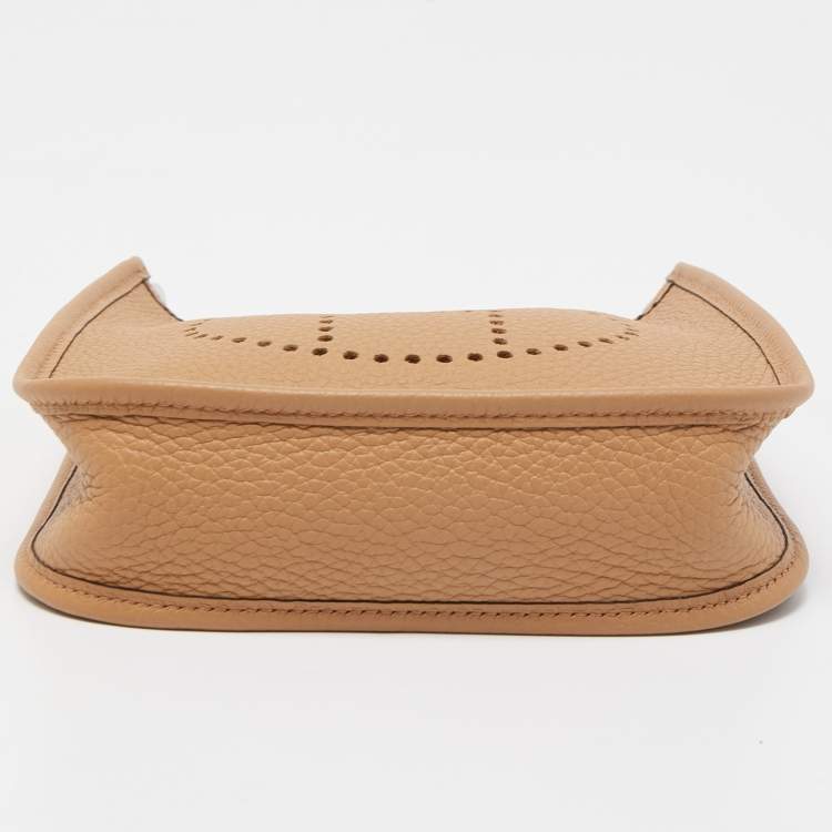 Pre Owned Hermes Chai Clemence Leather Evelyne TPM Bag
