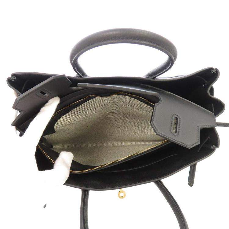 مملوكة مسبقًا Hermes Black Togo Swift Toile Leather Gold Handware 3 n 1 Birkin 30 Bag 