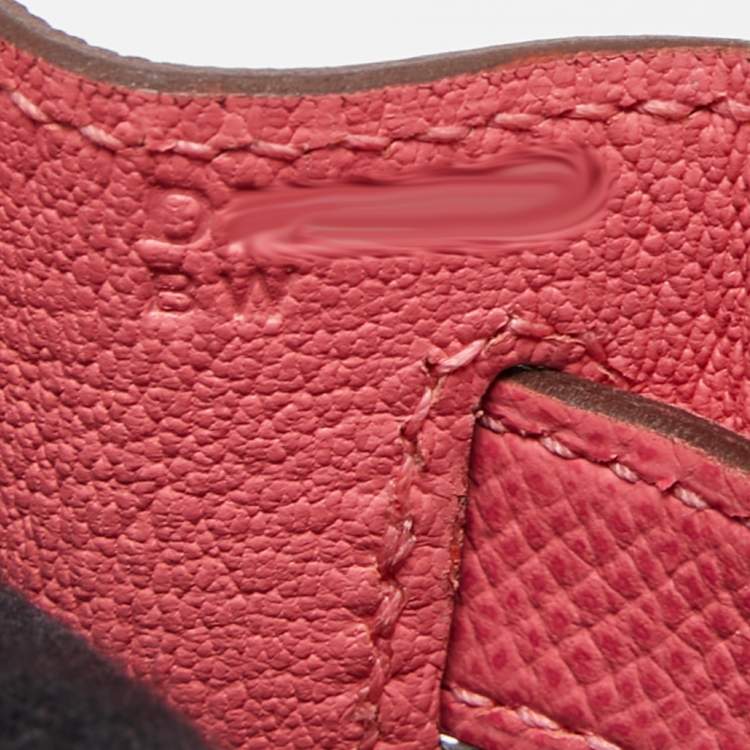 Pre Owned Hermès Rose Azalee Epsom Leather Gold Finish Kelly Sellier 28 Bag