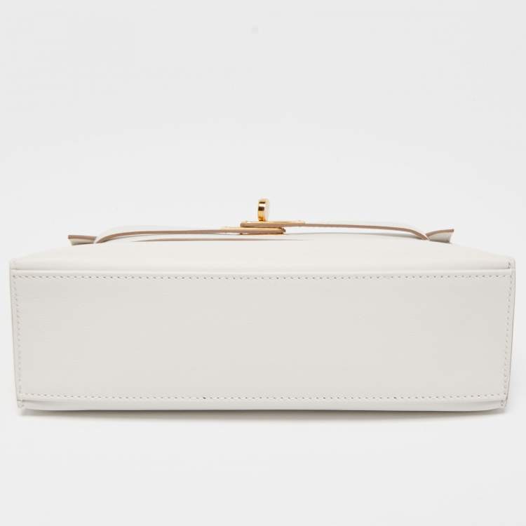 Pre Owned Hermès Gris Pale Swift Leather Gold Finish Kelly Pochette