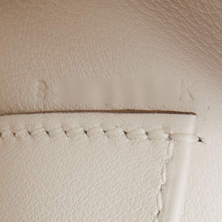 Pre Owned Hermès Gris Pale Swift Leather Gold Finish Kelly Pochette