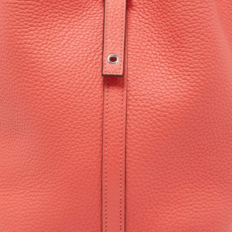 Pre Owned Hermès Rose Texas Taurillon Clemence Leather Picotin Lock 22 Bag