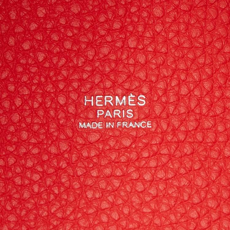 Pre Owned Hermès Rose Texas Taurillon Clemence Leather Picotin Lock 22 Bag