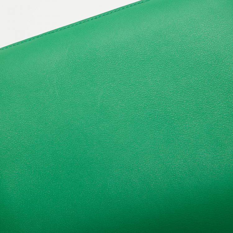 Pre Owned Hermès Bamboo Swift Leather Palladium Finished Constance 24 Bag