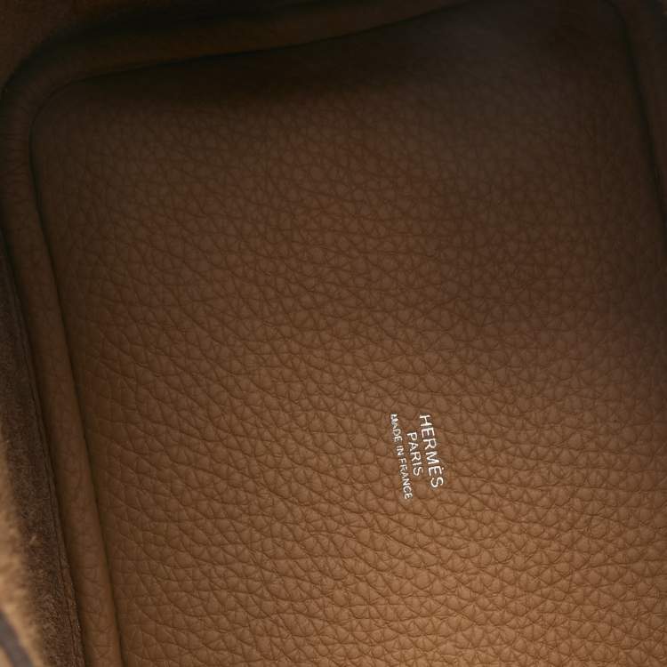Pre Owned Hermes Biscuit Taurillon Clemence Leather Picotin Lock 18 Bag
