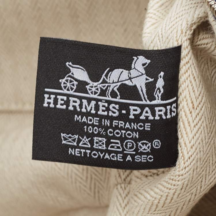 مملوكة مسبقًا Hermès Marine Canvas Large Bride-A-Brac Case