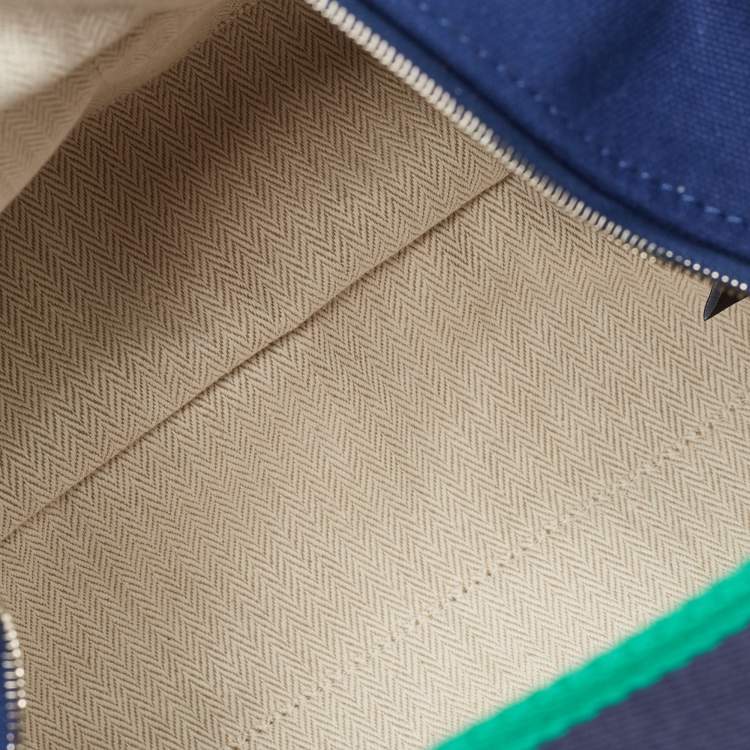 مملوكة مسبقًا Hermès Marine Canvas Large Bride-A-Brac Case