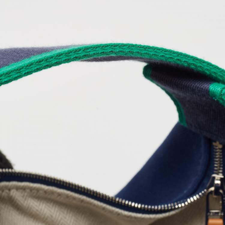 مملوكة مسبقًا Hermès Marine Canvas Large Bride-A-Brac Case