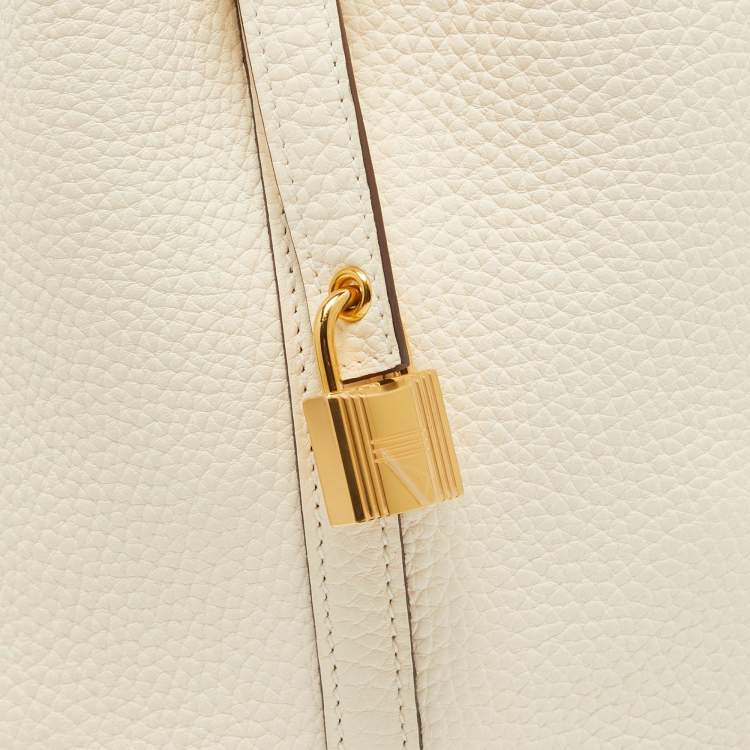Pre Owned Hermès Nata Taurillon Clemence Leather Picotin Lock 18 Bag