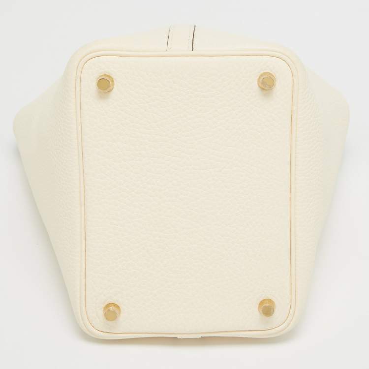 Pre Owned Hermès Nata Taurillon Clemence Leather Picotin Lock 18 Bag