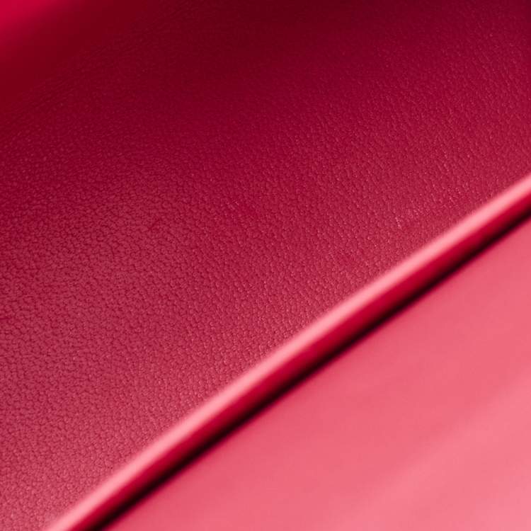 Pre Owned Hermès Rose Confetti Chevre Mysore Leather Palladium Finish Mini Kelly II Sellier 20 Bag