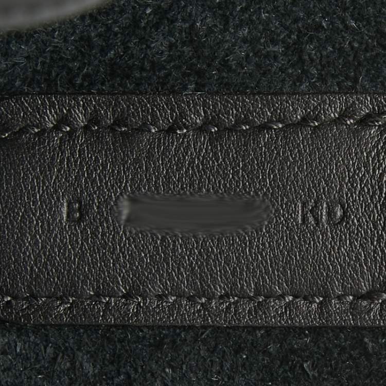 Pre Owned Hermes Noir Taurillon Clemence and Swift Leather In The Loop 18 Bag