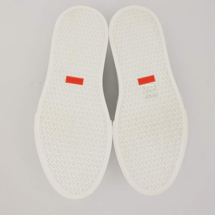Pre Owned Hermès White Leather Game Loafers Size 40.5