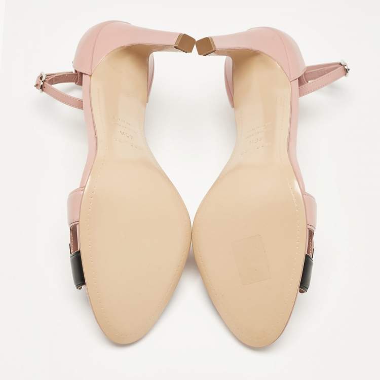 Pre Owned Hermes Beige Leather Premiere 70 Ankle Strap Sandals 40.5 